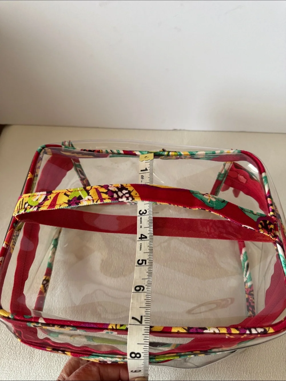 Vera Bradley clear cosmetic bag